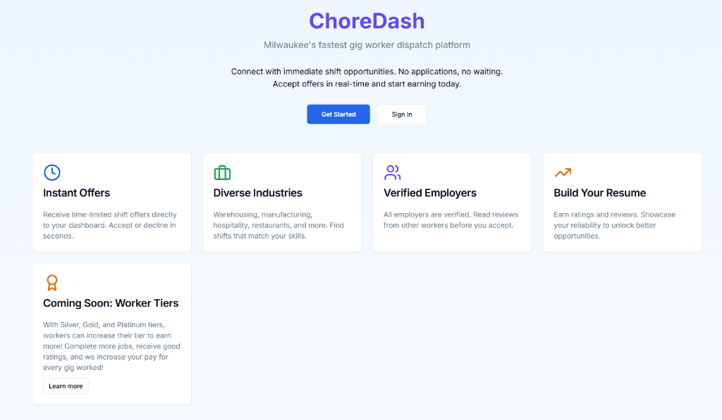 ChoreDash: Founding MVP